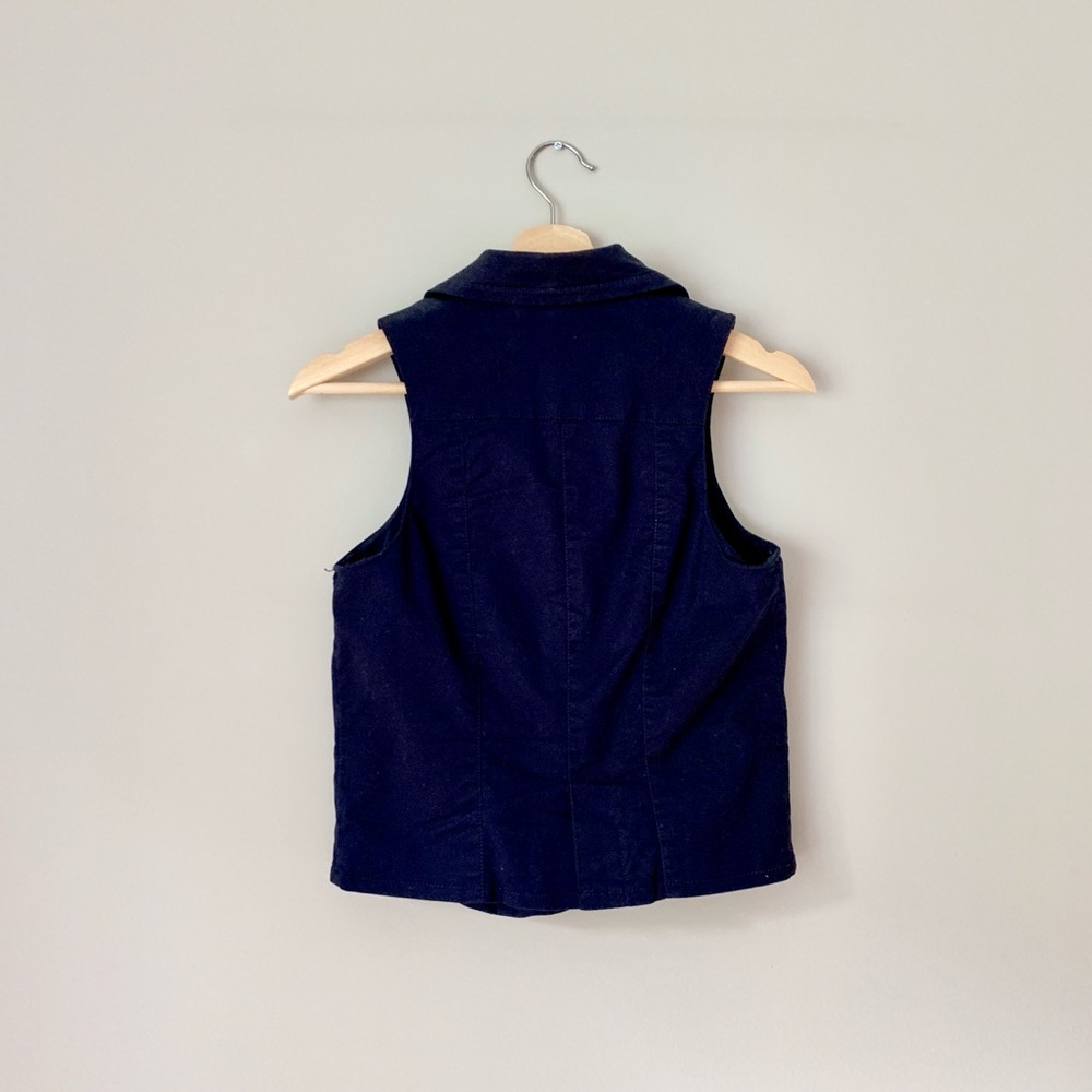 {Heritage 1981} Navy Button Vest - Picture 4 of 5